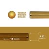 Everflow Threaded Tube for Tubular Drain Applications, 22GA Brass 1-1/2"x8" 22518